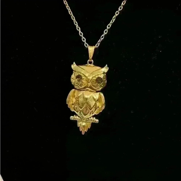 Owl necklace with earrings - Picture 2 of 7